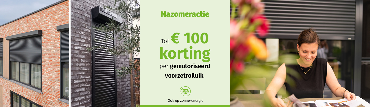 Nazomeractie rolluiken